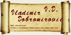 Vladimir Dobromirović vizit kartica